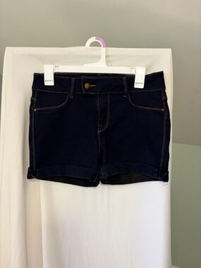 d. jeans Dark Indigo Rolled Hem Denim Shorts size 6